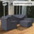 Eudy Rattan Sectional Seating Group Cover