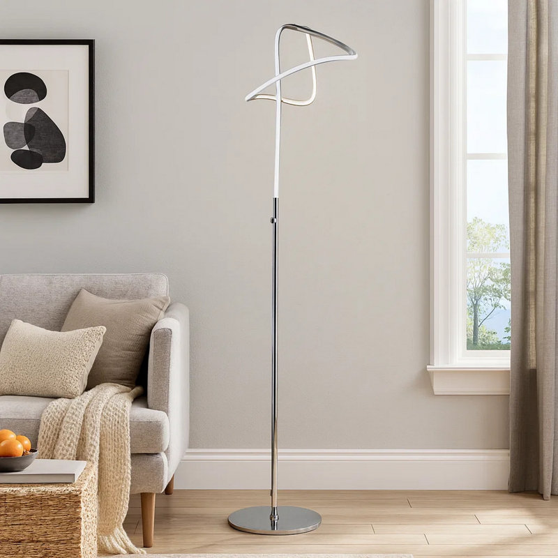 Charmin Chrome Floor Lamp