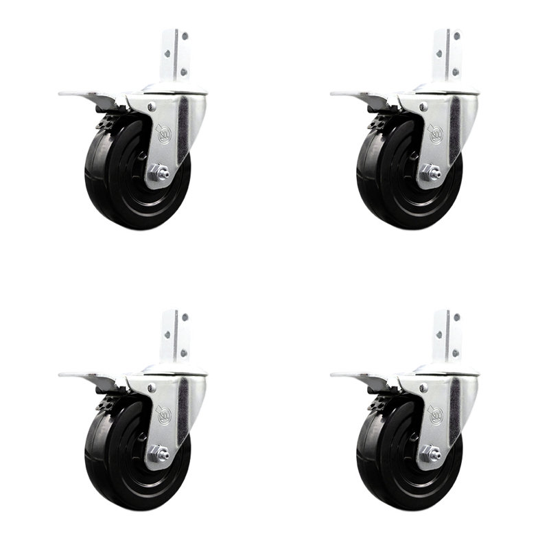 Hard Swivel Square Stem Caster