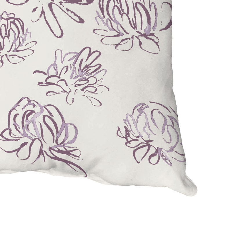 Housse et insert de coussin extérieur d'extérieur, Violet