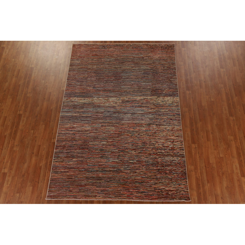 Tapis rayé moderne Gabbeh 7 x 10