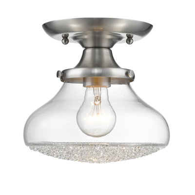 Glass Semi Flush Mount