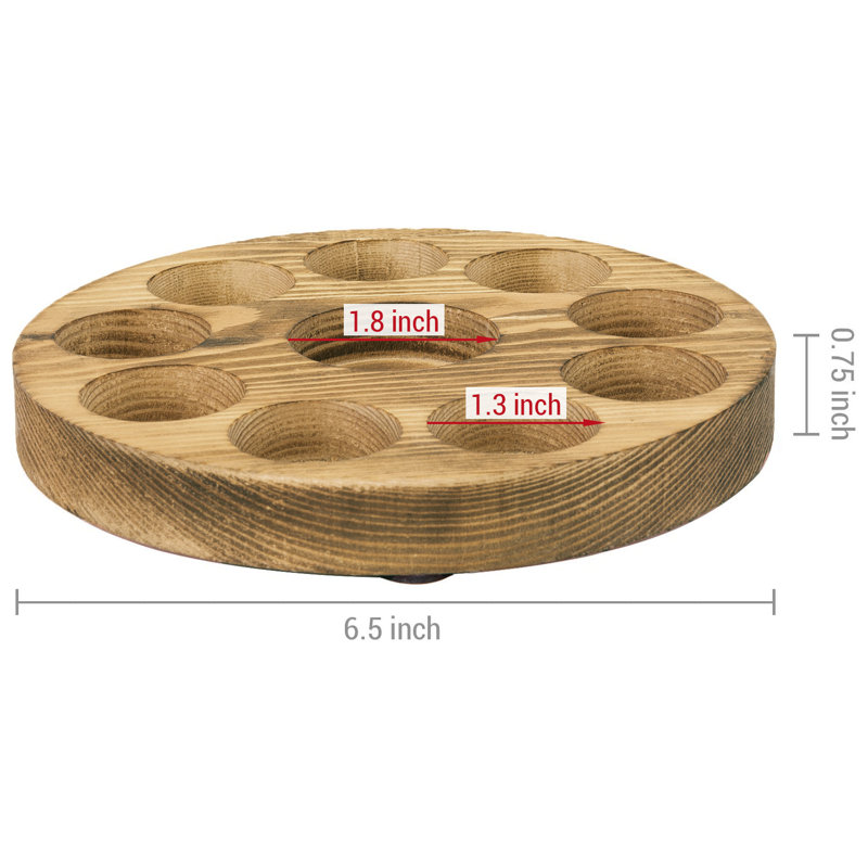 10-Slot Round Essential Oil Bottle Storage Display Rack