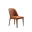 Chaise d’appoint rembourrée rouge brique Klein