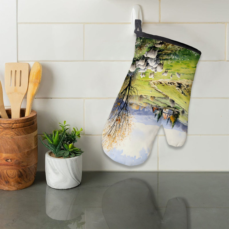 Spring in Bloom Oven Mitt Cotton Twill