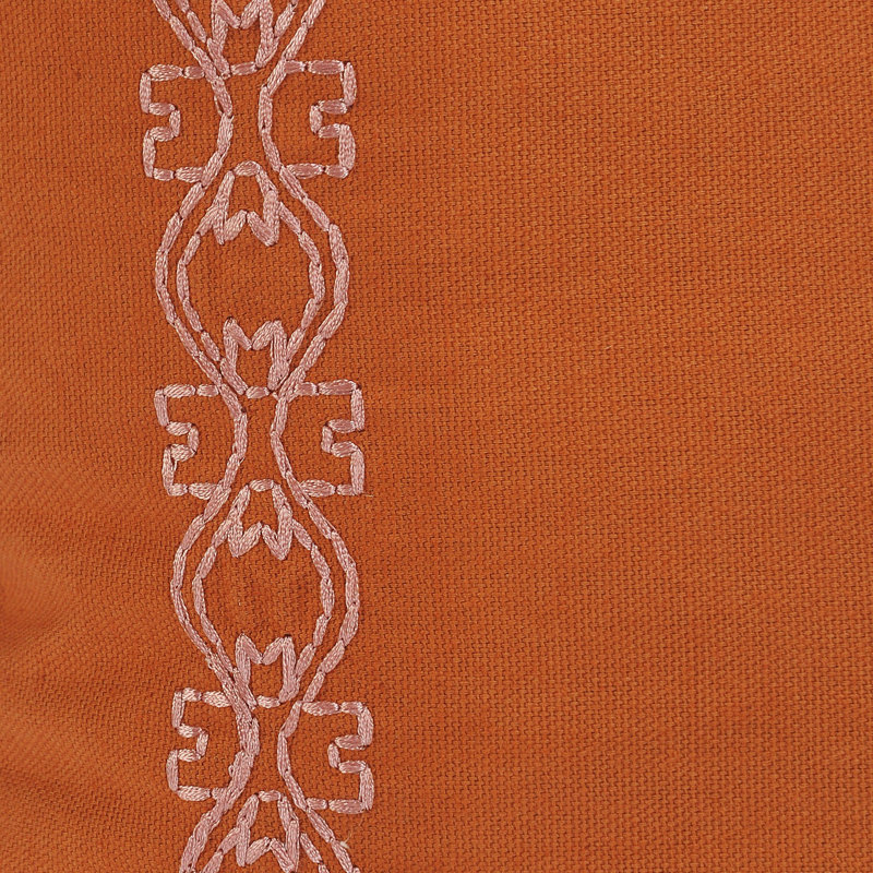 Ensemble de coussins en coton brodé décontracté