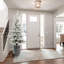 Arbre de Noël floqué avec base en pot, 70 lumières à DEL blanc chaud, 365 pointes, branches en PE + PVC avec 7 pommes de pin, petit arbre de fêtes pré-éclairé pour la table, le vestibule ou la décoration intérieure-1618858016