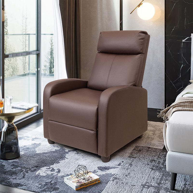 Fauteuil de massage en simili cuir avec fonction de massage, Brun