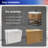 30" Free Standing Single Bathroom Vanity with Resin Top in Oak
