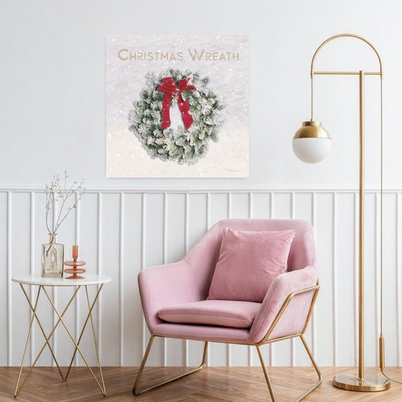 Couronne de Noël, art contemporain en pin, H 32 po x l 32 po