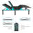 King Size Bed Adjustable Base - Quick Assembly, 12" Legs, Comfort Solution For Foldable Design, Wireless Speaker Feature