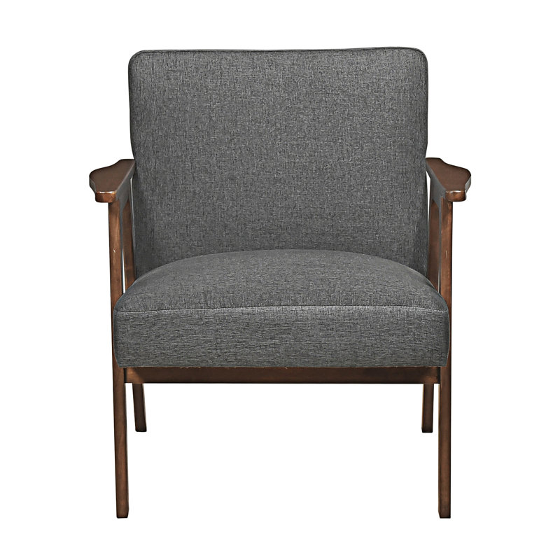 Chaise d'appoint, Gris foncé, Brun