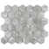 Flo 2" Hex Grey 11-1/8" x 12-5/8" Porcelain Mosaic Floor and Wall Tile