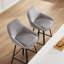 Absalom 65cm H Swivel Upholstered Linen Counter Stool-1438435676