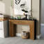 Console 47 po en bois moderne, table d'entrée, table de canapé - Design rustique et contemporain