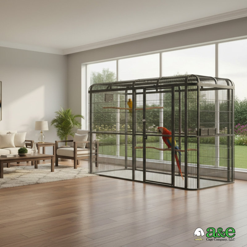 Très grande cage noire, Noir, 79" H x 110" W x 62" D