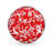 Red Swirl 6'' Handmade Appetizer Plate