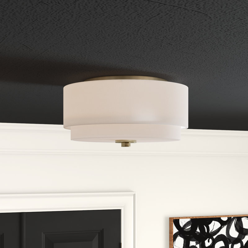 Pateley Poly-Blend Flush Mount, Matte Brass