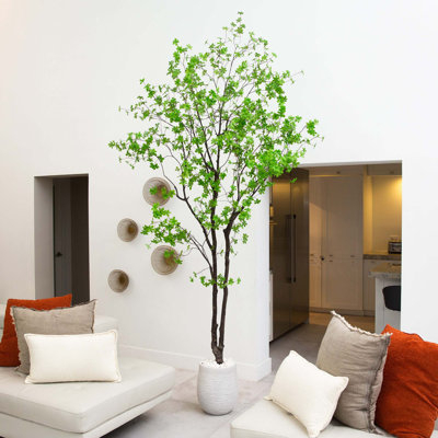 120'' Faux Enkianthus Tree in Pot Liner