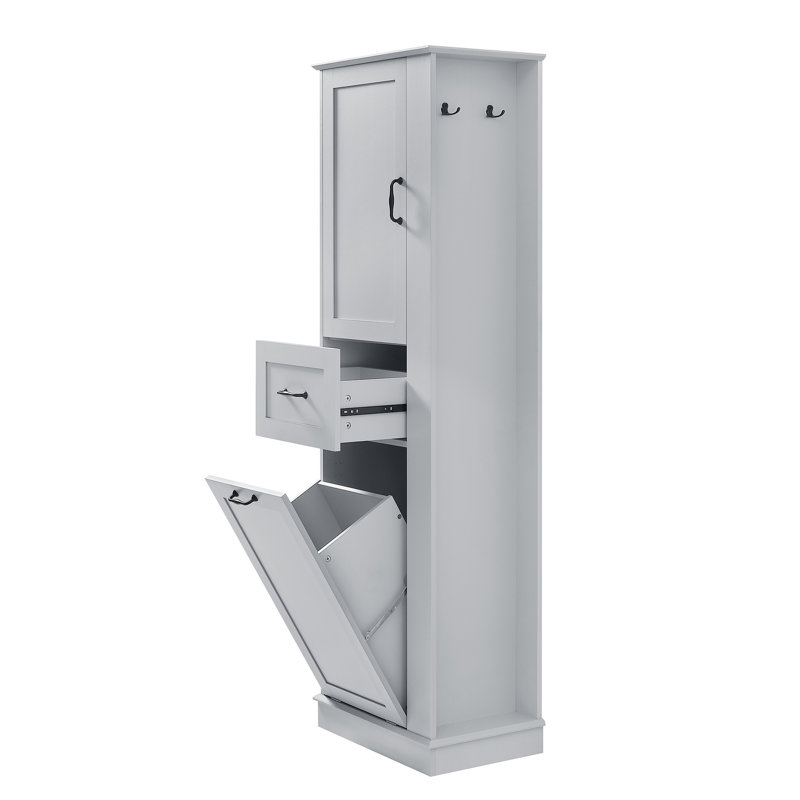 Armoire de rangement haute de qualité supérieure pour la salle de bain - Compartiments inclinables de 80 lb, tablettes réglables, charnières à fermeture en douceur, poignées en alliage d'aluminium, idéales pour l'organisation à la maison