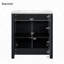 Meuble-lavabo moderne avec cadre en bois-348726158