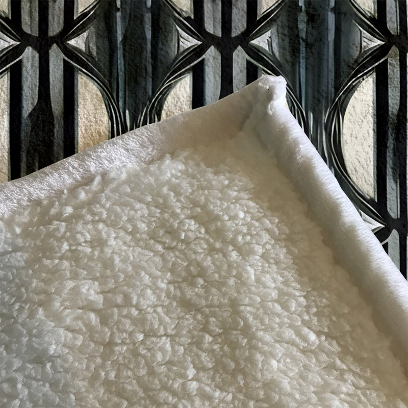Throw Blanket, 68" W x 80" L, Geometric Shapes/Abstract, Gray/Tan/Black