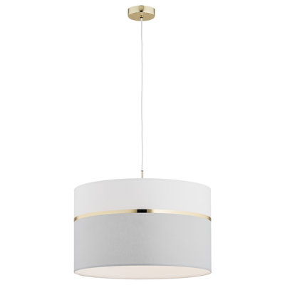Emmeke 1 - Light White/Silver Single Pendant
