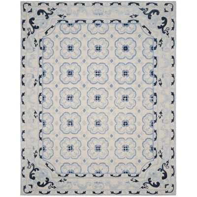 Tapis oriental en laine et viscose touffeté à la main Cruz