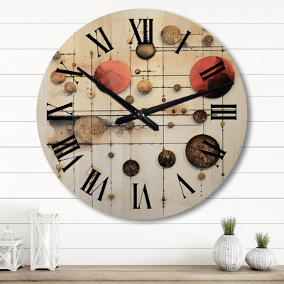Horloge murale en bois surdimensionnée The Way To Grace