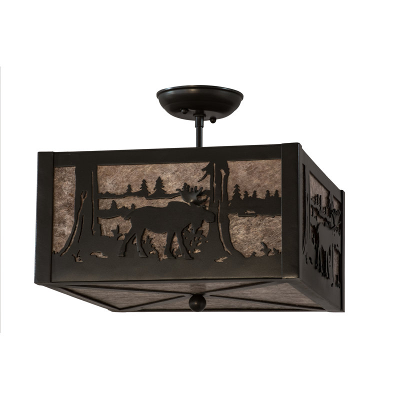 3 - Light Semi Flush Mount