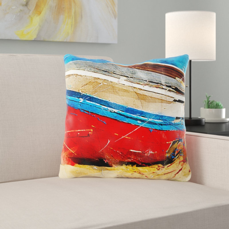 Housse et insert de coussin carré Laclede Ship, Microsuède, Intérieur