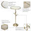 Table d'appoint antique avec miroir
