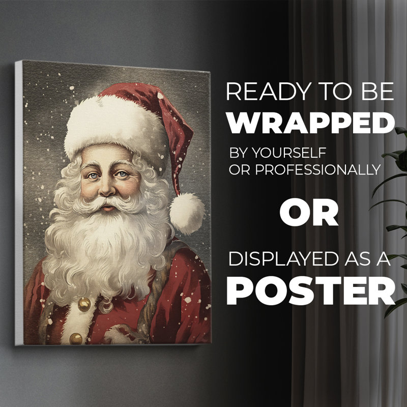 Christmas Holiday Art DI - reproduction d'art en toile seulement - NON-CADRE, H 18 po x l 12 po