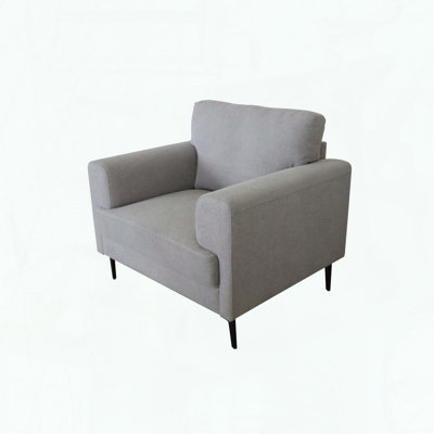 Linen Upholstered Accent Chair