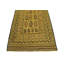 Tapis beige en laine 4 pi x 6 pi 4 po one-of-kind à la main noué la Warminster
