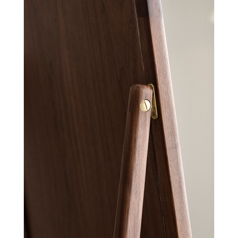 Miroir pleine grandeur de style nordique, Noyer