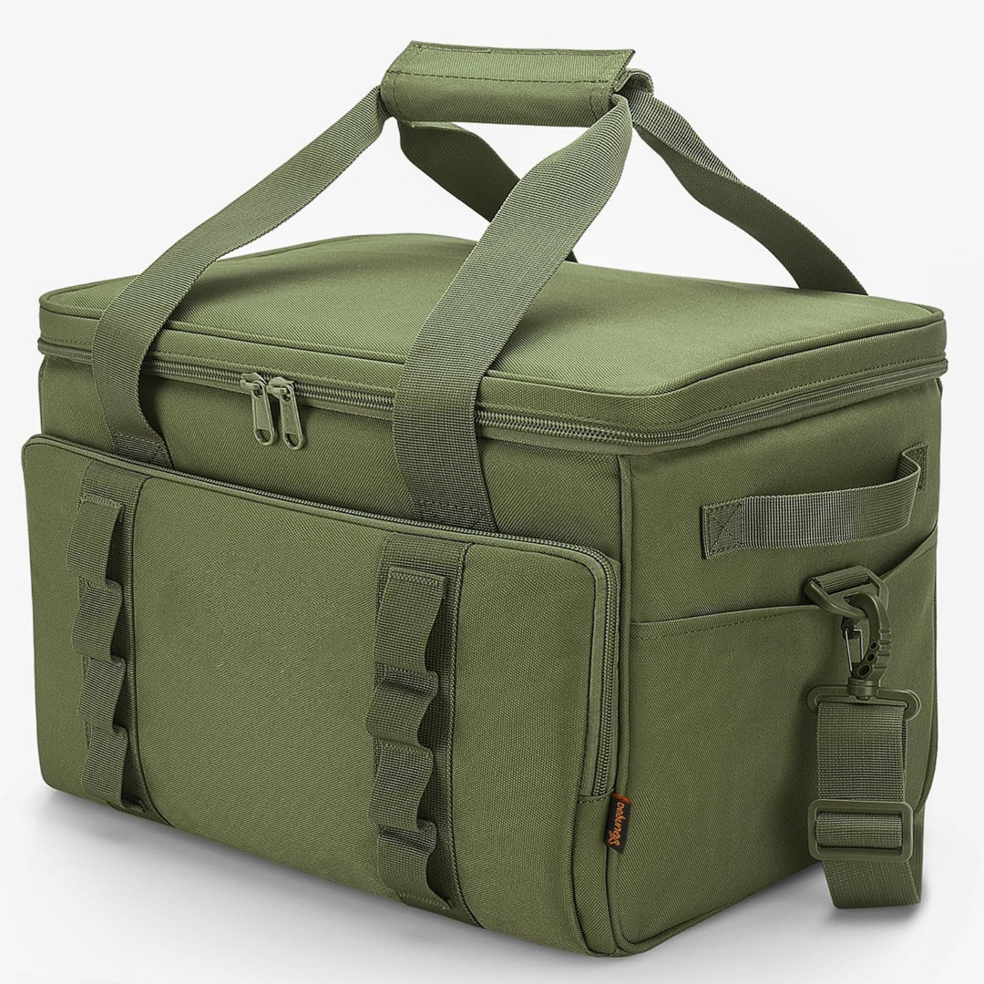 30L Large Waterproof Insulated Cool Bag, Foldable Leakproof Soft Cool Box, Portable Thermal Cooler Bag for Picnic, Camping & Beach Trips