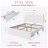 LED Velvet Upholstered Platform Storage Bed Frame With Drawer And Adjustable Headboard-816305411-816305412