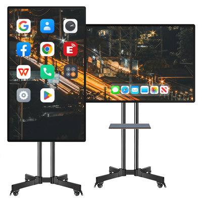 JYXCN Smart Board 49 Inch Touch Screen All-in-One Interactive Whiteboard with Dual System, Cloud Share Across Devices, Perfect for Interactive Classrooms, Office Meeting