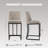 Upholstered Counter & Bar Stool with Backs-909472623