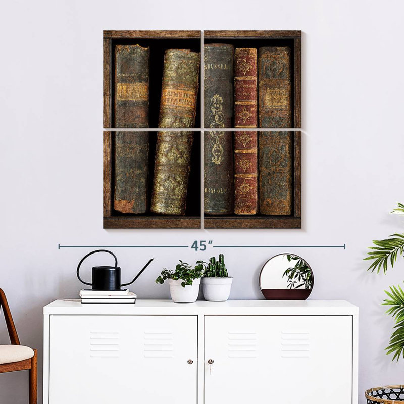 In The Library II, 32'' H x 32'' W