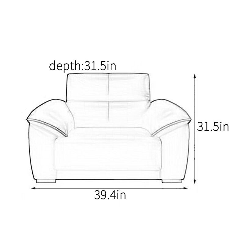 Chaise d'appoint élégante et simple