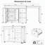 Îlot de cuisine avec table à manger extensible 74,8 po K&K, chariot de rangement pour cuisine avec 3 tiroirs, prise de courant, îlot de cuisine sur roulettes avec support à épices et armoire à 2 portes-133017081-133017084