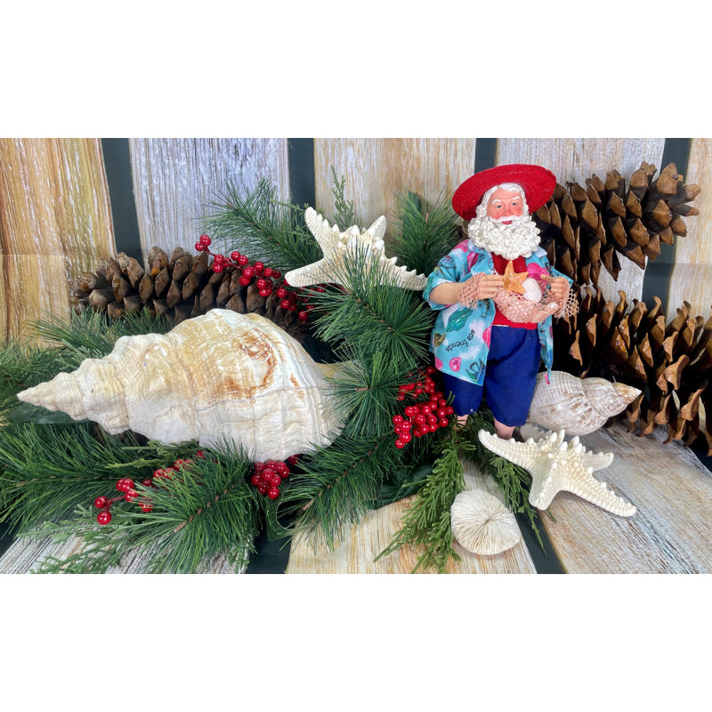 Beach Party Santa 10 ", H 10 po x l 5 po x P 3,5 po