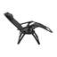 Chaise longue pliante zéro gravité pour terrasse Brevard, noir-1314131975