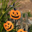 39,50 po de citrouilles d'Halloween en métal avec piquet de printemps pour chauves-souris (KD)