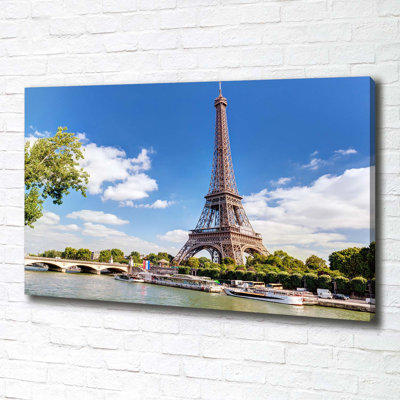 Eiffel Tower Paris - Wrapped Canvas Print
