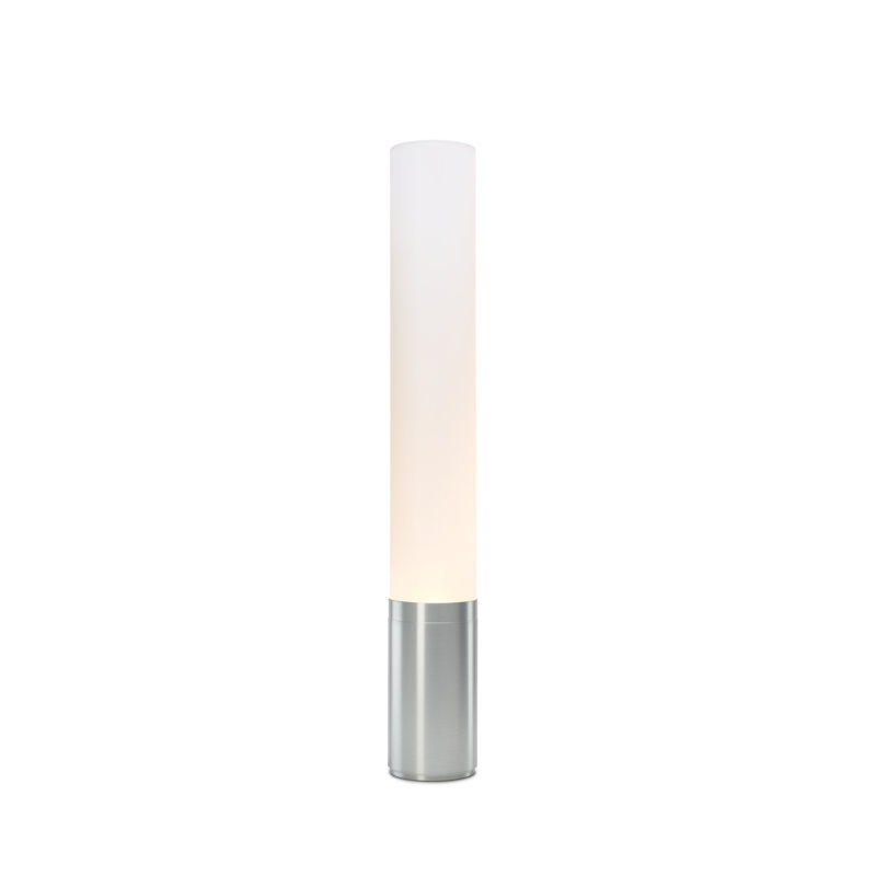 Elise Column Floor Lamp, Marble White, 32" H x 4.5" W x 4.5" D