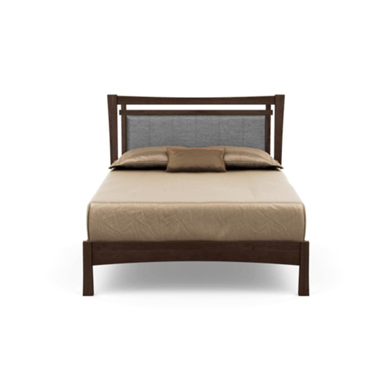 Monterey Upholstered Bed, King, Ebony, Autumn Cherry