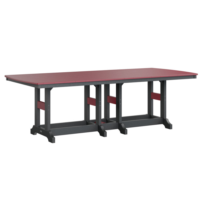 Garden Classic Outdoor Bar Table, Scarlet Red, Black